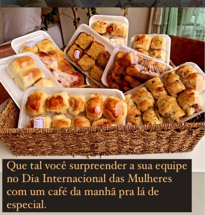 Cesta especial para café da manhã